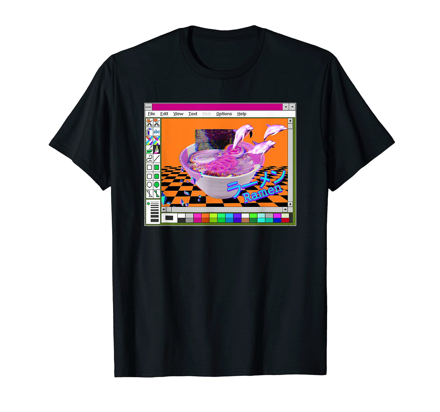 90S 80S Vaporwave Japanese Ramen T-Shirt - Graphic Print Men Women - T-Shirt, Sweatshirt, Hoodie