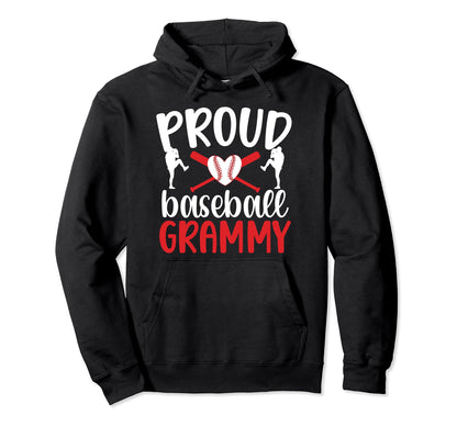 Proud Baseball Grammy Grandma Grammy Hoodie - Streetwear Style Unisex - T-Shirt, Sweatshirt, Hoodie