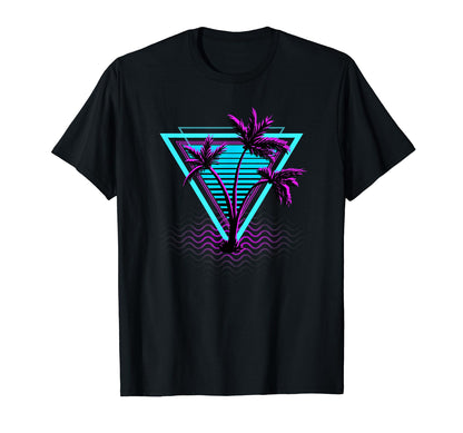 Palm Trees Vaporwave I Aesthetic Art T-Shirt - Unique Graphic for Adults - T-Shirt, Sweatshirt, Hoodie