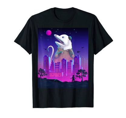 Giant Possum Vaporwave Synthwave T-Shirt - Streetwear Style for Adults - T-Shirt, Sweatshirt, Hoodie