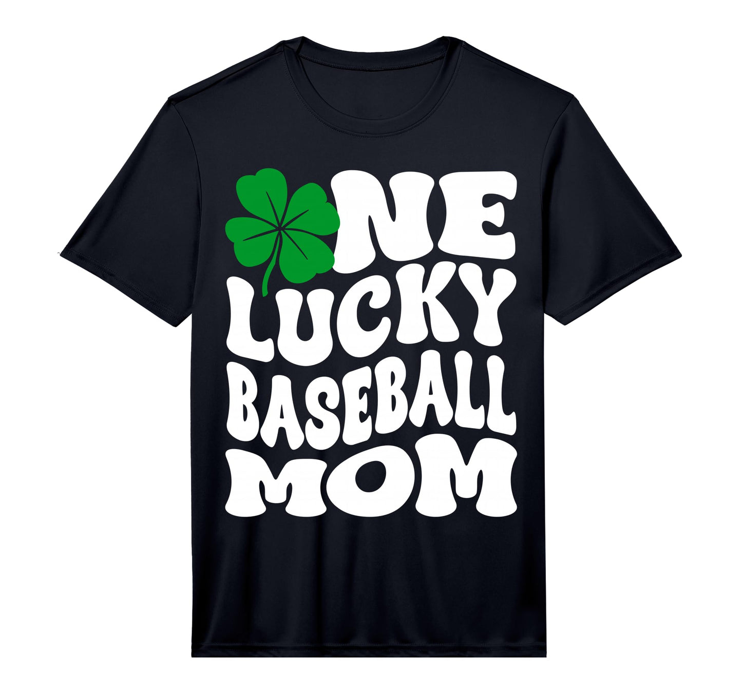 Mens One Lucky Baseball Mom T-Shirt - Casual Everyday Wear Men Women - T-Shirt, Sweatshirt, Hoodie