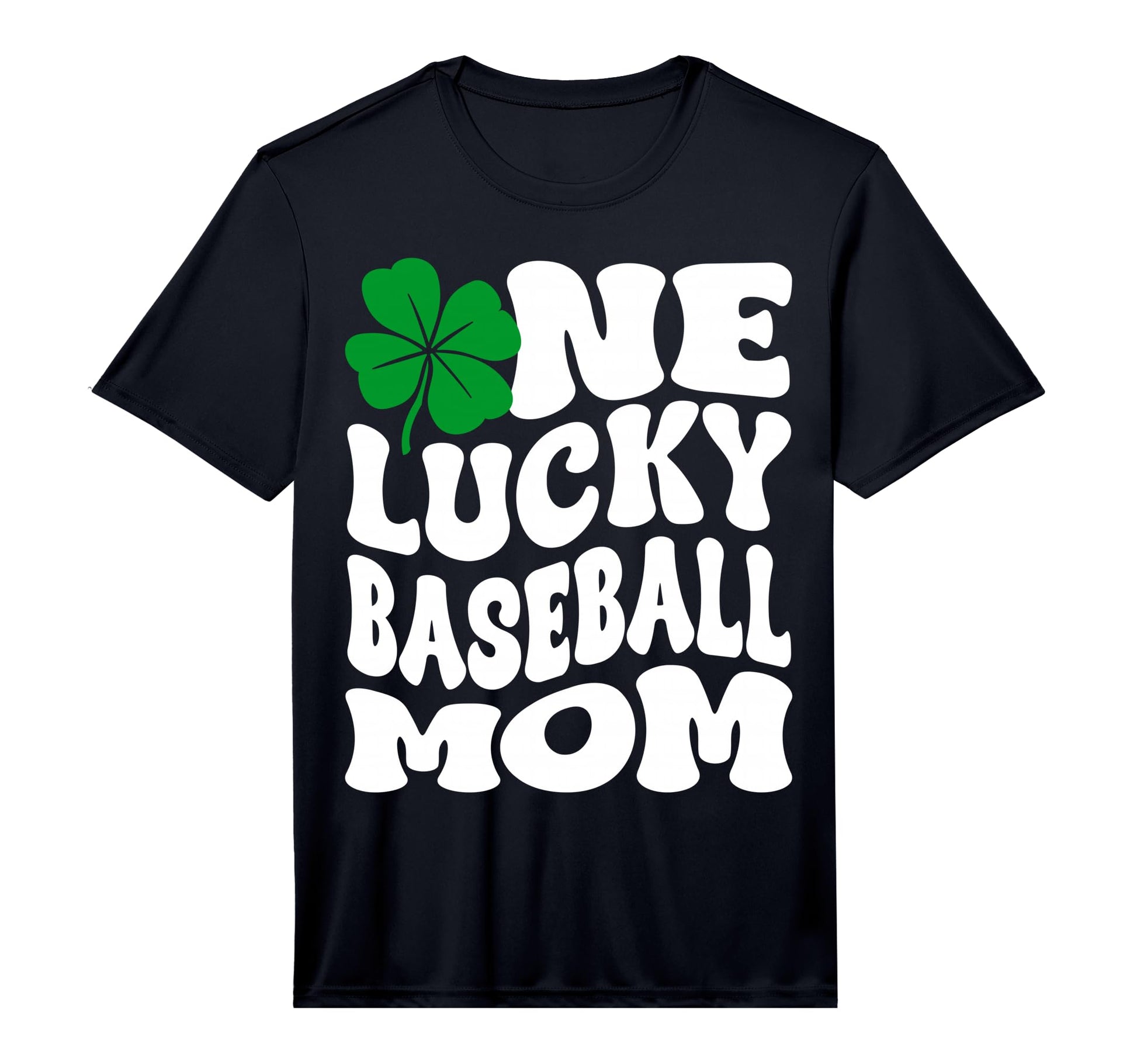 Mens One Lucky Baseball Mom T-Shirt - Casual Everyday Wear Men Women - T-Shirt, Sweatshirt, Hoodie