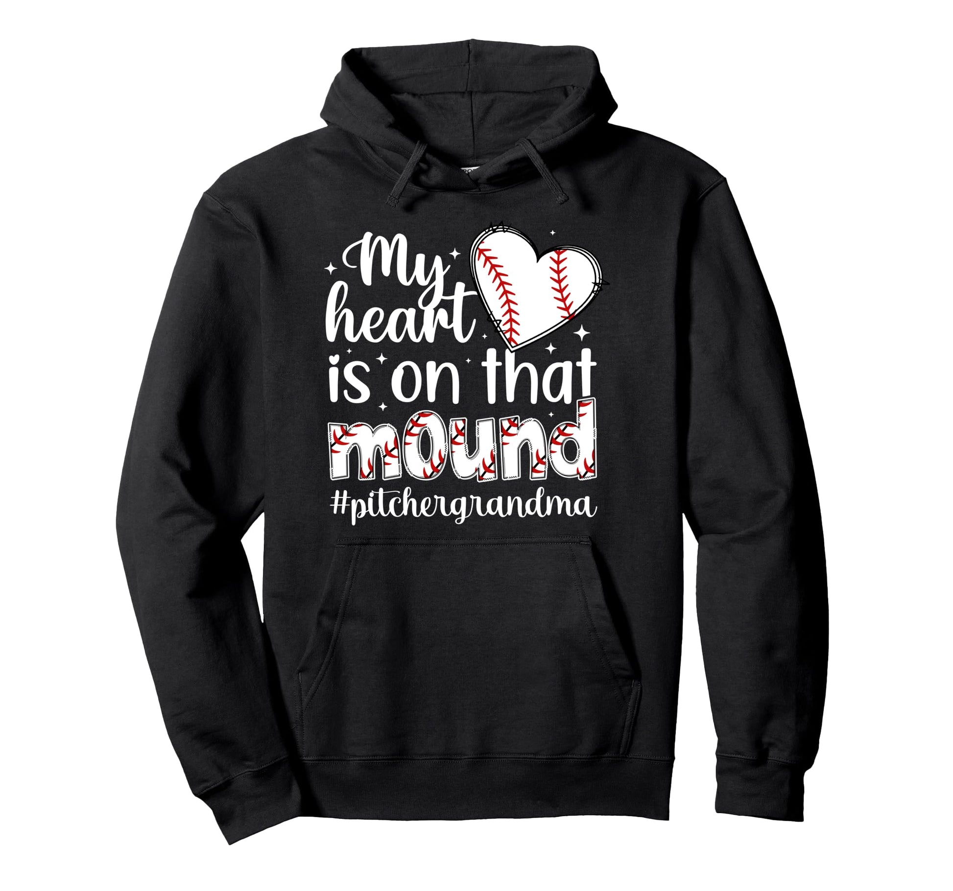 Proud Baseball Pitcher Grandma Hoodie - Minimalist Print Men Women - T-Shirt, Sweatshirt, Hoodie
