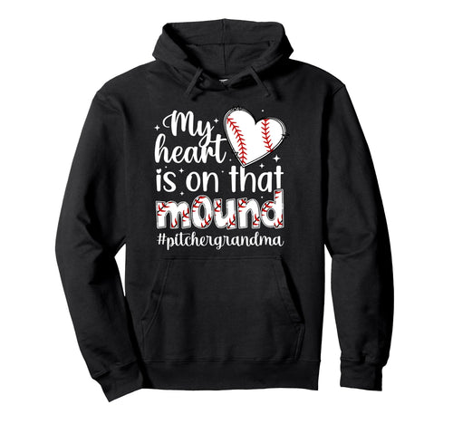 Proud Baseball Pitcher Grandma Hoodie - Minimalist Print Men Women - T-Shirt, Sweatshirt, Hoodie