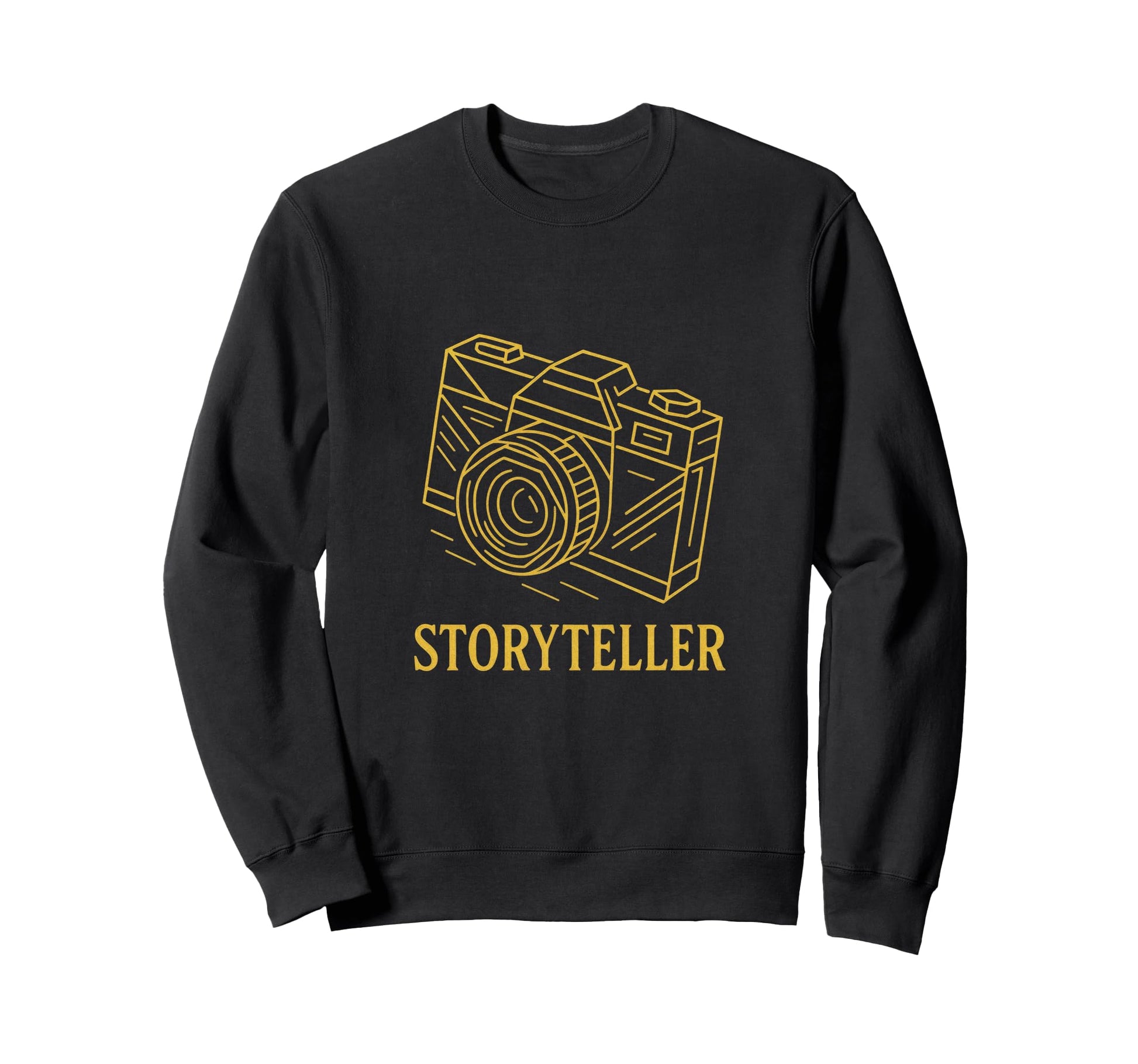 Storyteller Camera Art Sweatshirt - Fun Novelty Design for Adults - T-Shirt, Sweatshirt, Hoodie