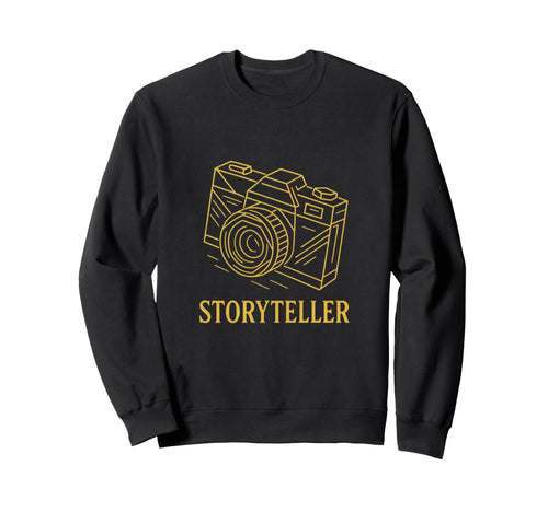 Storyteller Camera Art Sweatshirt - Fun Novelty Design for Adults - T-Shirt, Sweatshirt, Hoodie