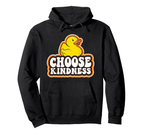 Positive Rubber Duck Rainbow Peace Hoodie - Fun Novelty Design Unisex - T-Shirt, Sweatshirt, Hoodie