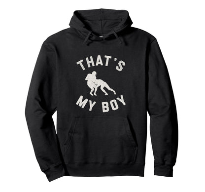 Thats My Football Proud Mom Tackling Hoodie - Trendy Graphic Unisex - T-Shirt, Sweatshirt, Hoodie