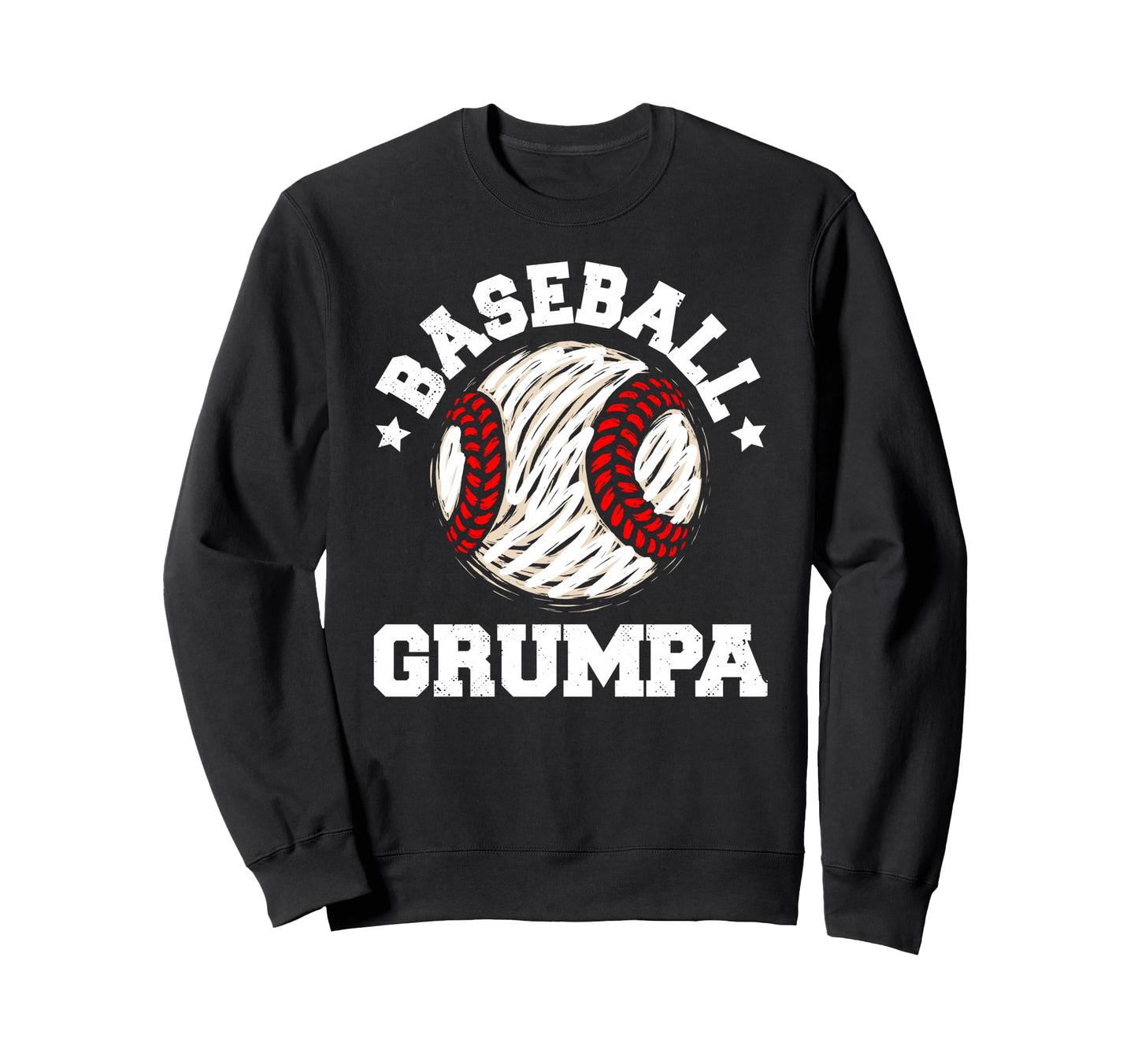 Baseball Grumpa Distressed Funny Sweatshirt - Streetwear Style Men Women - T-Shirt, Sweatshirt, Hoodie