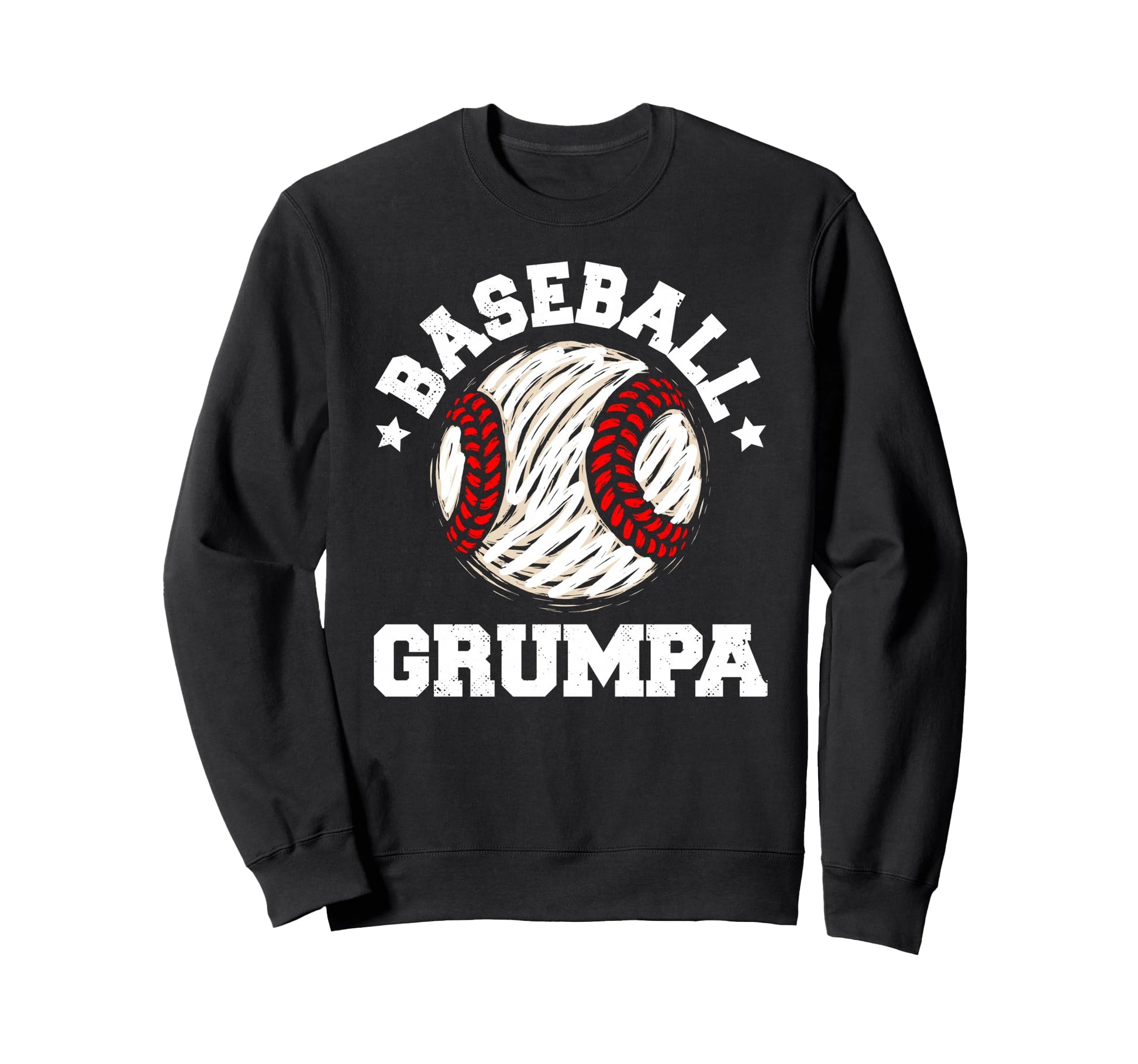 Baseball Grumpa Distressed Funny Sweatshirt - Streetwear Style Men Women - T-Shirt, Sweatshirt, Hoodie