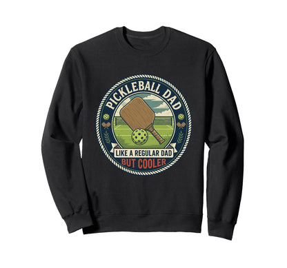 Pickleball Dad Player Paddle Sweatshirt - Aesthetic Graphic for Adults - T-Shirt, Sweatshirt, Hoodie