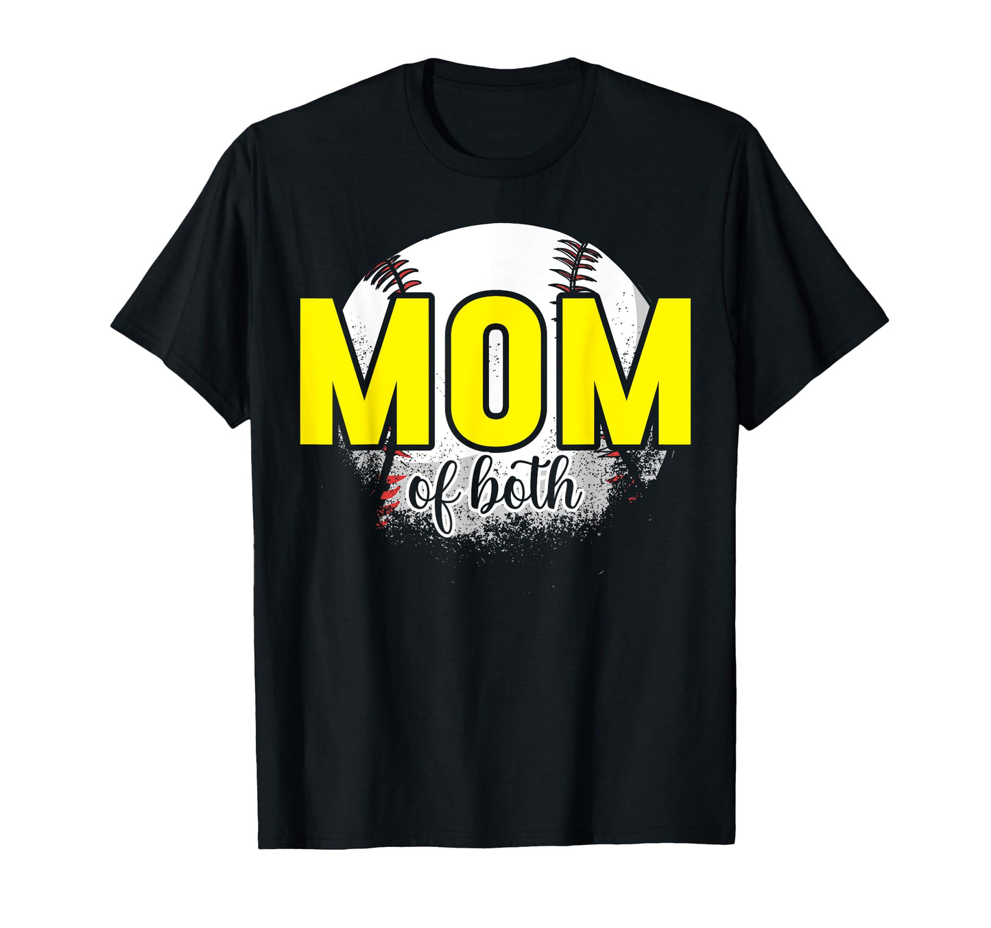 Mom Both Baseball Softball Player T-Shirt - Aesthetic Graphic for Adults - T-Shirt, Sweatshirt, Hoodie