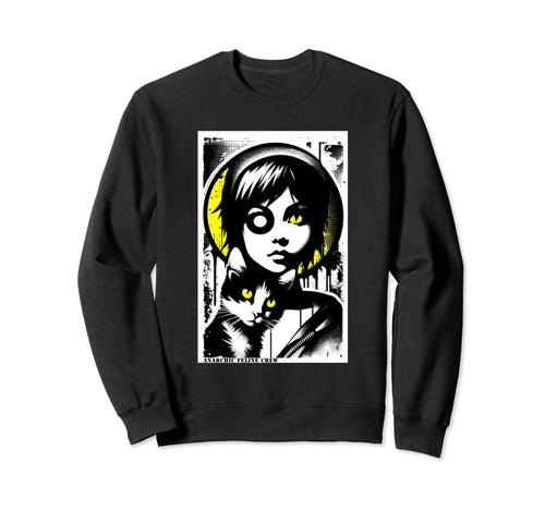 Punk And Cat Graffiti Grunge 90S Sweatshirt - Custom Art Print for Adults - T-Shirt, Sweatshirt, Hoodie