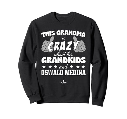 Grandma Crazy Oswald Medina Prospect Sweatshirt - Graphic Print for Adults - T-Shirt, Sweatshirt, Hoodie