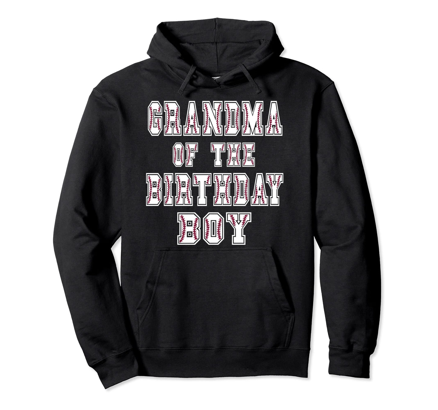Grandma Birthday Baller Baseball Themed Hoodie - Graphic Print for Adults - T-Shirt, Sweatshirt, Hoodie