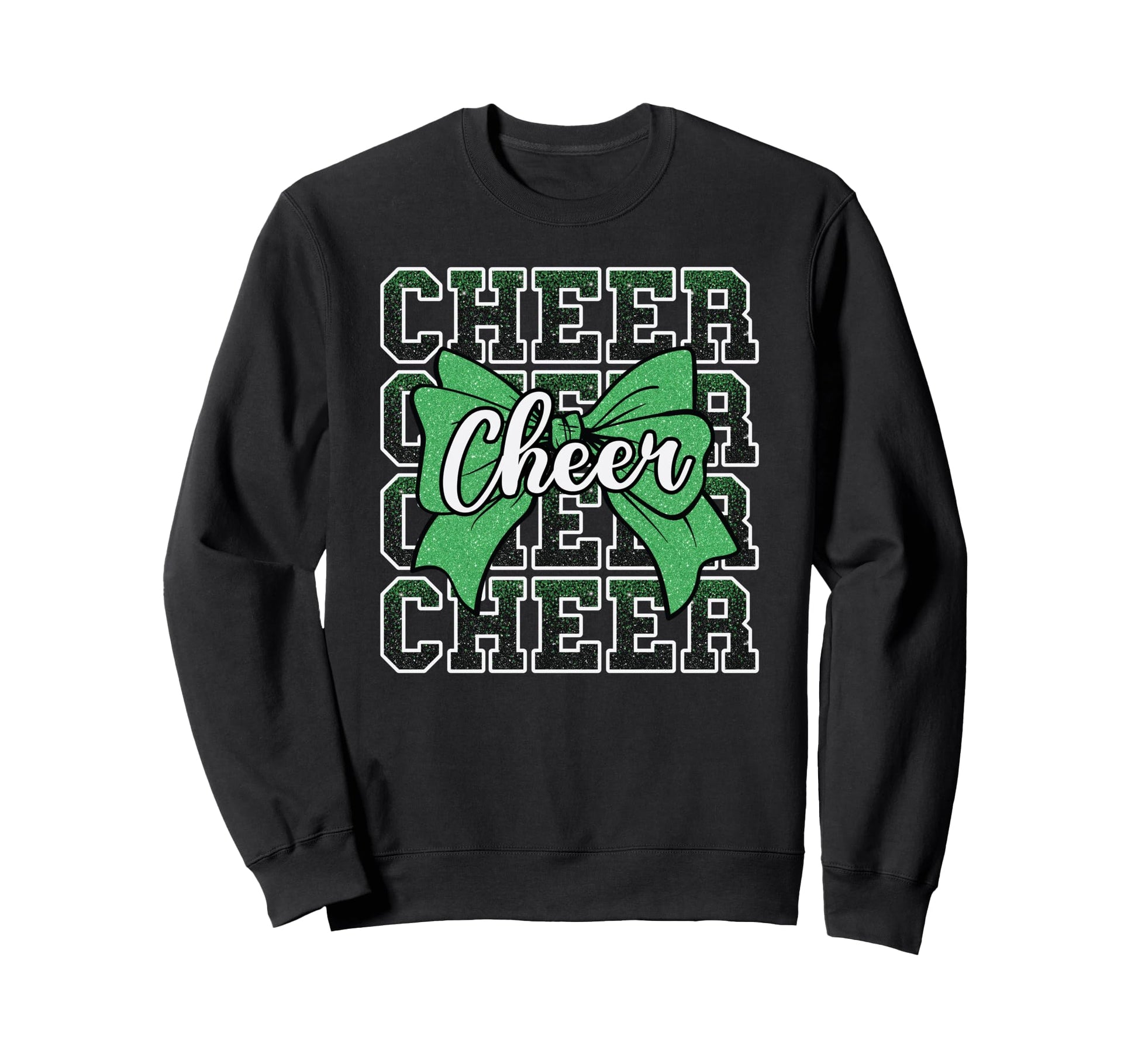 Coquette Cheer Bow Sport Cheerleader Sweatshirt - Graphic Print for Adults - T-Shirt, Sweatshirt, Hoodie