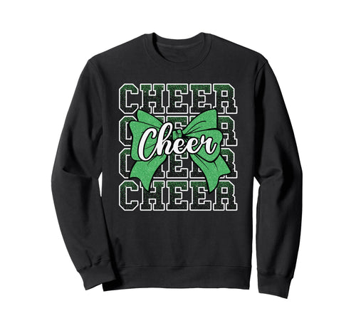 Coquette Cheer Bow Sport Cheerleader Sweatshirt - Graphic Print for Adults - T-Shirt, Sweatshirt, Hoodie