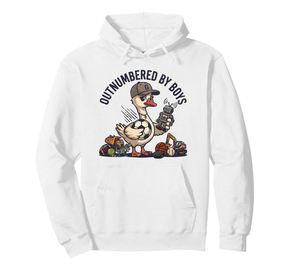 Outnumbered Mom Soccer Mom Hoodie - Casual Everyday Wear for Adults - T-Shirt, Sweatshirt, Hoodie