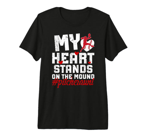 Mound Baseball Pitcher Aunt Baseball T-Shirt - Streetwear Style for Adults - T-Shirt, Sweatshirt, Hoodie