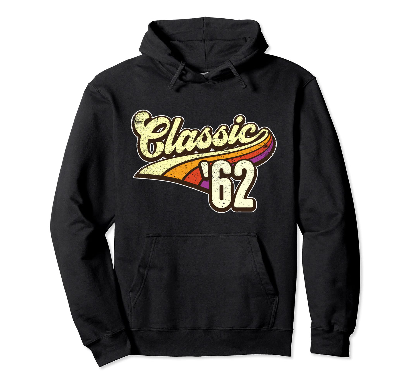 1962 Rainbow Birthday Gift Hoodie - Casual Everyday Wear Unisex - T-Shirt, Sweatshirt, Hoodie