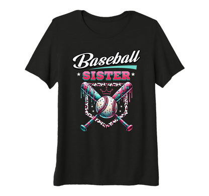 Baseball Sister Dripping Baseball T-Shirt - Aesthetic Graphic Men Women - T-Shirt, Sweatshirt, Hoodie