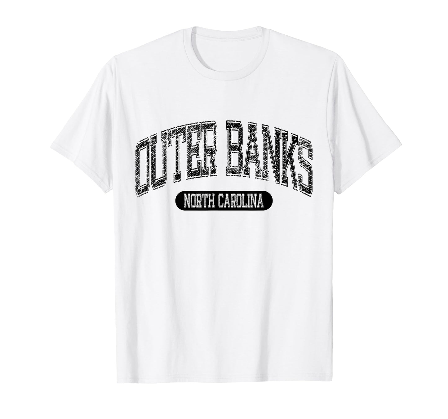 Outer Banks North Carolina Sports Letters T-Shirt - Unique Graphic Unisex - T-Shirt, Sweatshirt, Hoodie