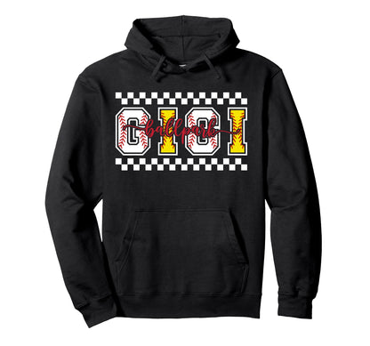 Ballpark Gigi Softball Baseball Gigi Hoodie - Unique Graphic Unisex - T-Shirt, Sweatshirt, Hoodie