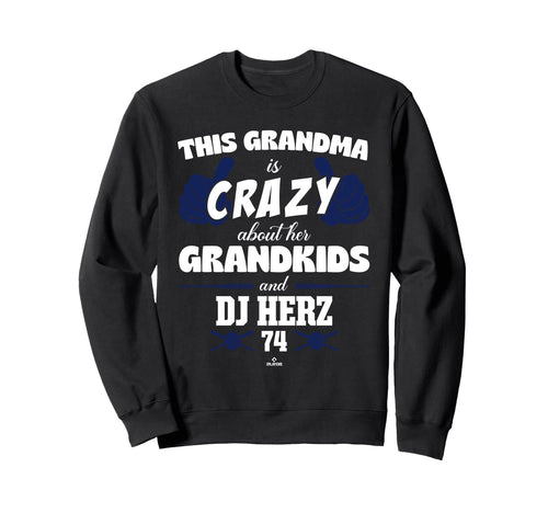Grandma Crazy Dj Herz Washington Sweatshirt - Graphic Print Unisex - T-Shirt, Sweatshirt, Hoodie