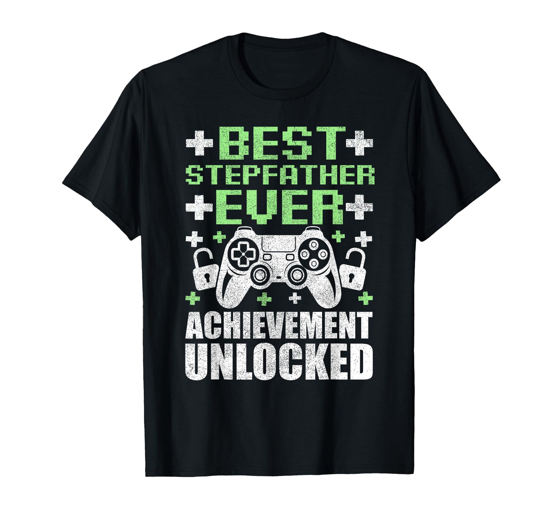 Gamer Stepdad Fathers Day Stepfather T-Shirt - Custom Art Print Unisex - T-Shirt, Sweatshirt, Hoodie