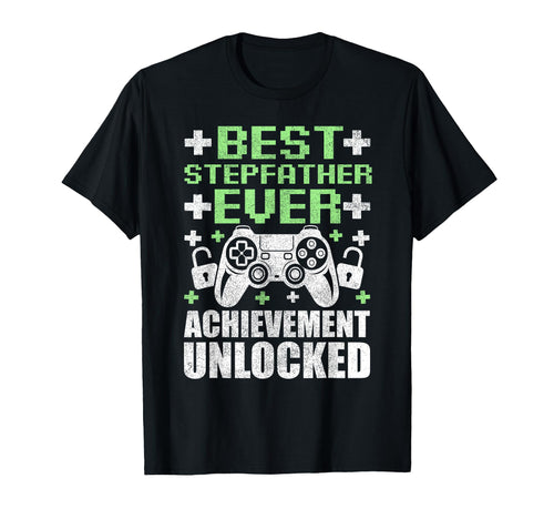 Gamer Stepdad Fathers Day Stepfather T-Shirt - Custom Art Print Unisex - T-Shirt, Sweatshirt, Hoodie