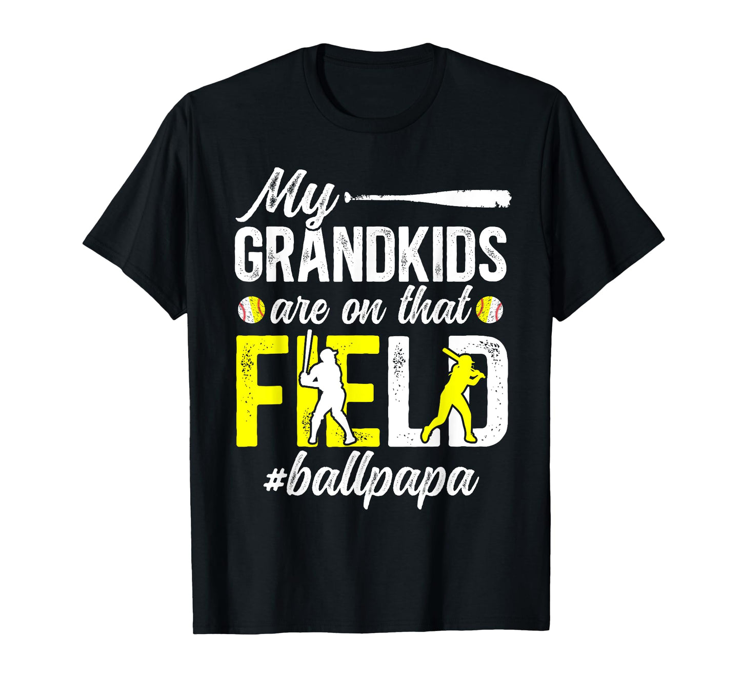 Ball Papa Proud Baseball Softball Papa T-Shirt - Unique Graphic Men Women - T-Shirt, Sweatshirt, Hoodie
