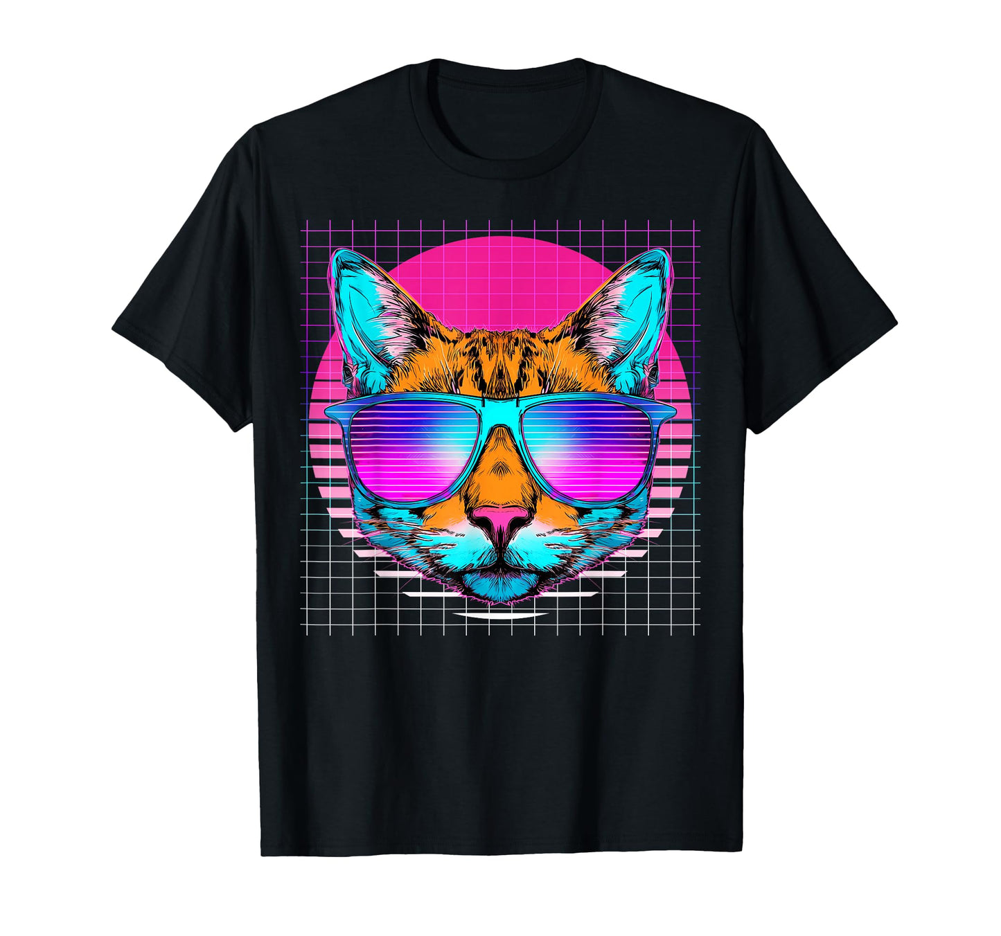 Orange Cat Sunglasses Tabby Cat T-Shirt - Aesthetic Graphic for Adults - T-Shirt, Sweatshirt, Hoodie