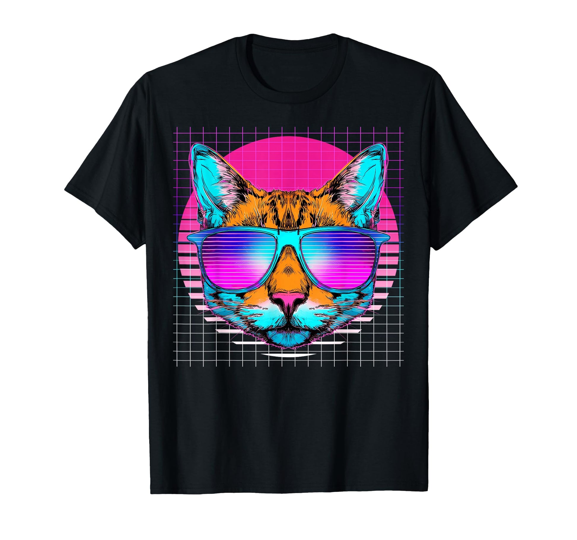 Orange Cat Sunglasses Tabby Cat T-Shirt - Aesthetic Graphic for Adults - T-Shirt, Sweatshirt, Hoodie