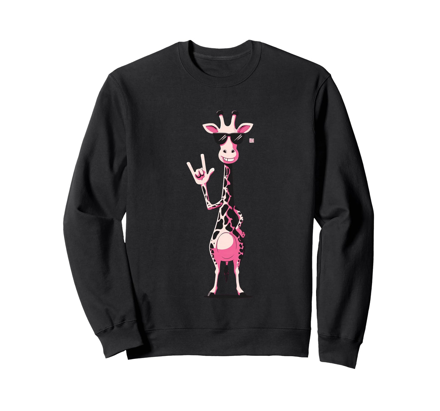 Giraffe Rock Hand Sign Sunglasses Sweatshirt - Streetwear Style Men Women - T-Shirt, Sweatshirt, Hoodie