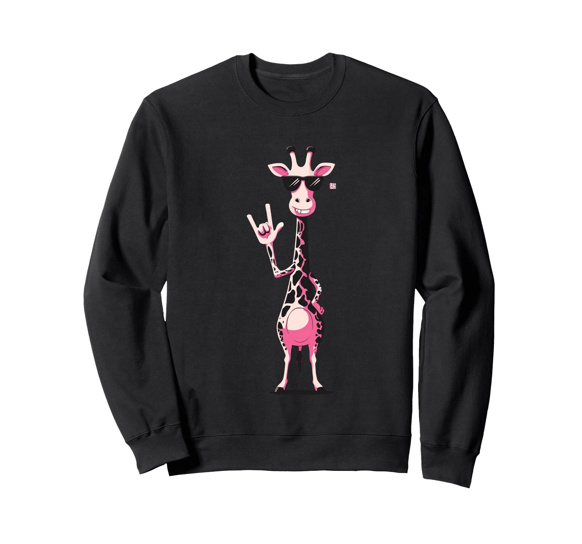 Giraffe Rock Hand Sign Sunglasses Sweatshirt - Streetwear Style Men Women - T-Shirt, Sweatshirt, Hoodie