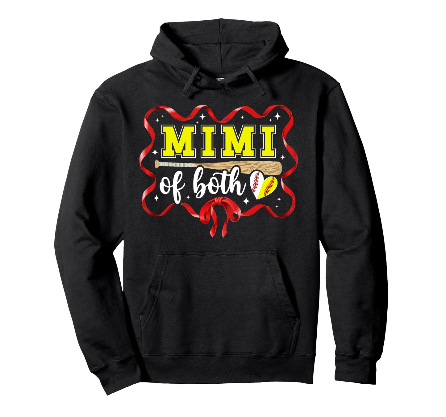 Mimi Both Coquette Baseball Hoodie - Fun Novelty Design for Adults - T-Shirt, Sweatshirt, Hoodie