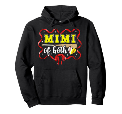 Mimi Both Coquette Baseball Hoodie - Fun Novelty Design for Adults - T-Shirt, Sweatshirt, Hoodie