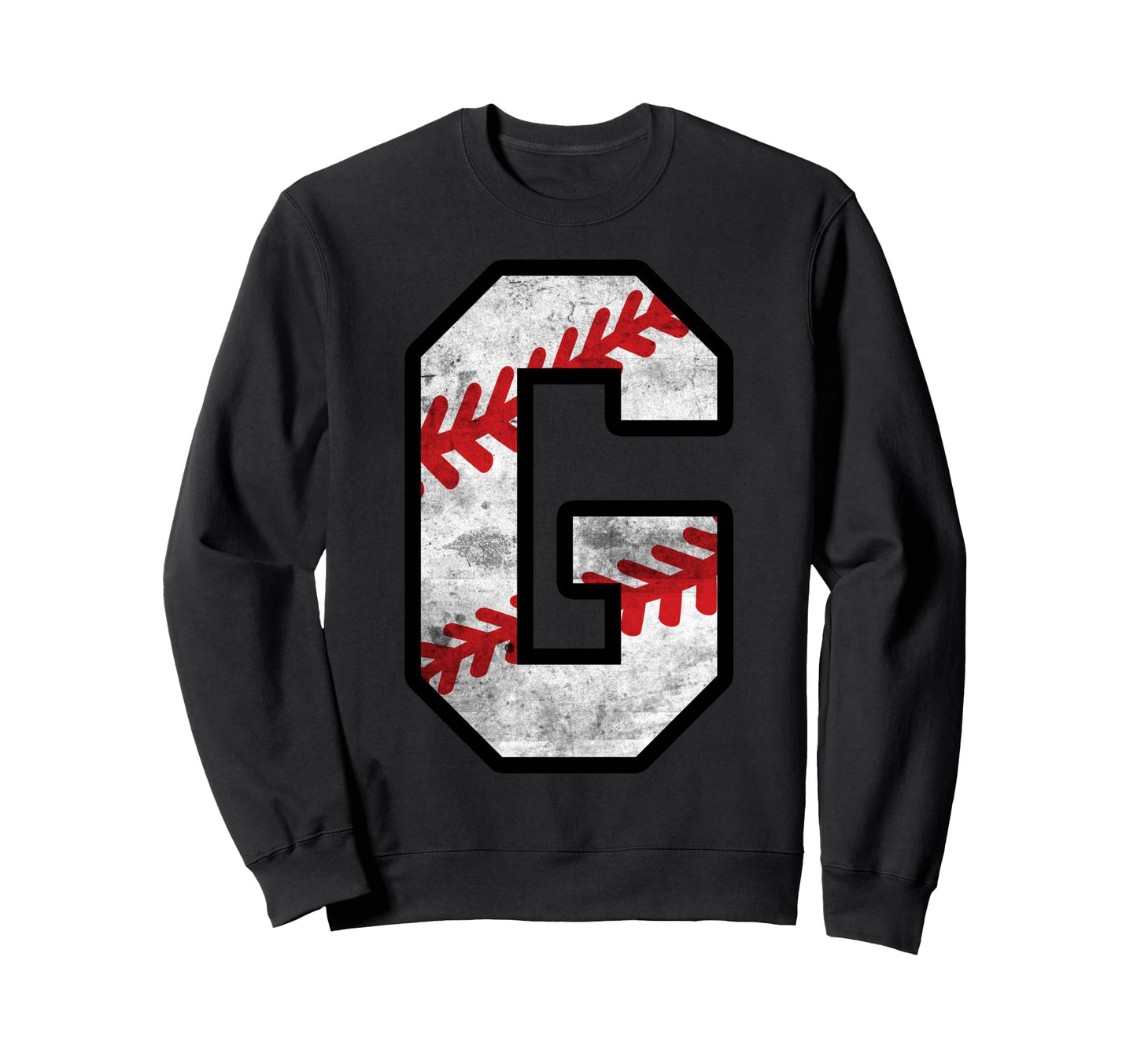 Distressed Baseball Letter G Sweatshirt - Trendy Graphic Unisex - T-Shirt, Sweatshirt, Hoodie