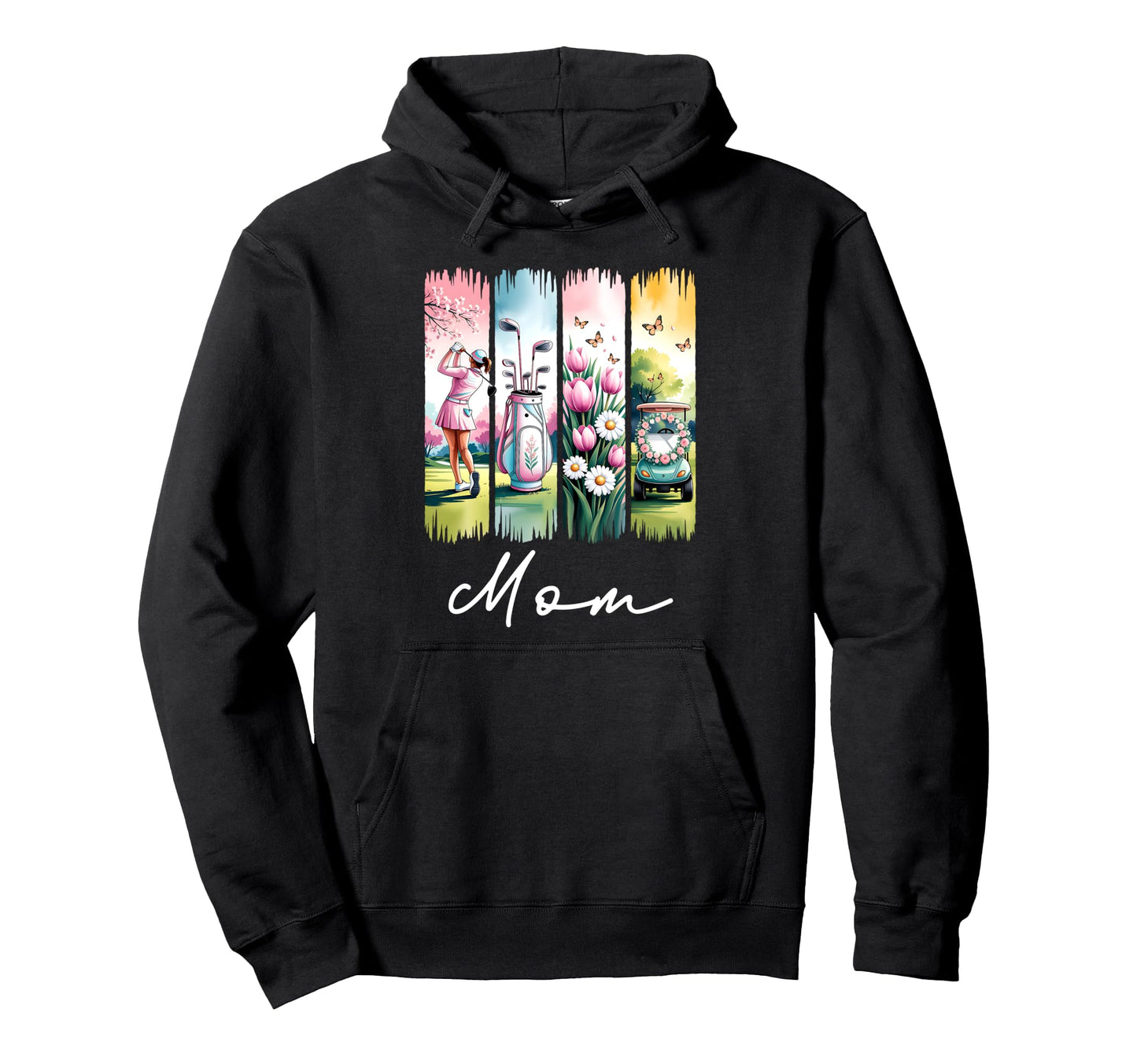 Par Mom Golf Ball Mom Game Day Golfing Hoodie - Custom Art Print Unisex - T-Shirt, Sweatshirt, Hoodie