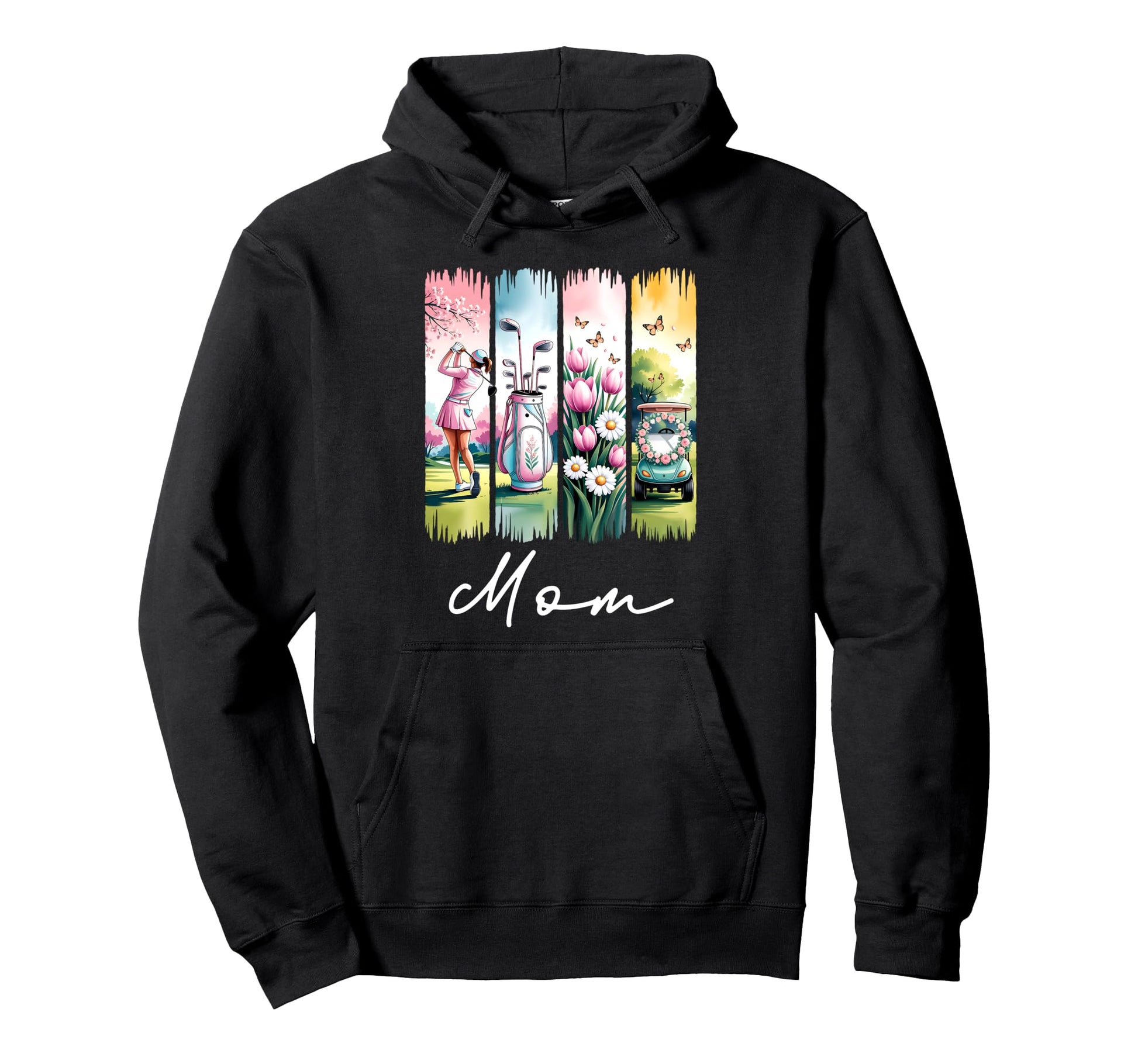 Par Mom Golf Ball Mom Game Day Golfing Hoodie - Custom Art Print Unisex - T-Shirt, Sweatshirt, Hoodie