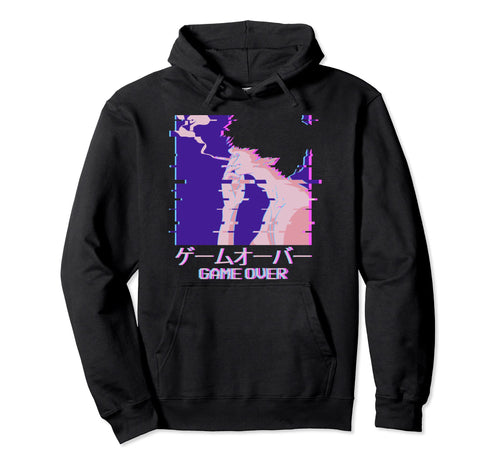 Japanese Vaporwave Tuxedo Sad Anime Game Hoodie - Unique Graphic Men Women - T-Shirt, Sweatshirt, Hoodie