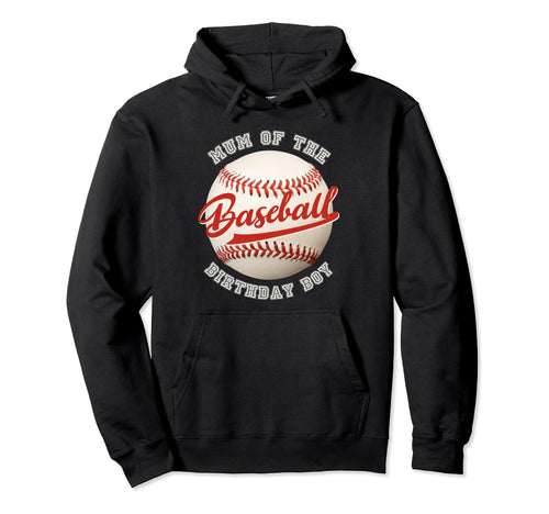 Baseball Birthday Mum Family Matching Hoodie - Minimalist Print Unisex - T-Shirt, Sweatshirt, Hoodie