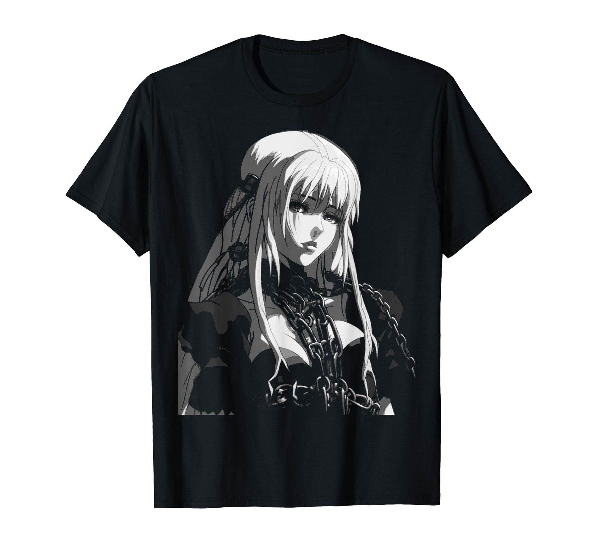 Aesthetic Goth Anime Sad Soft T-Shirt - Casual Everyday Wear for Adults - T-Shirt, Sweatshirt, Hoodie