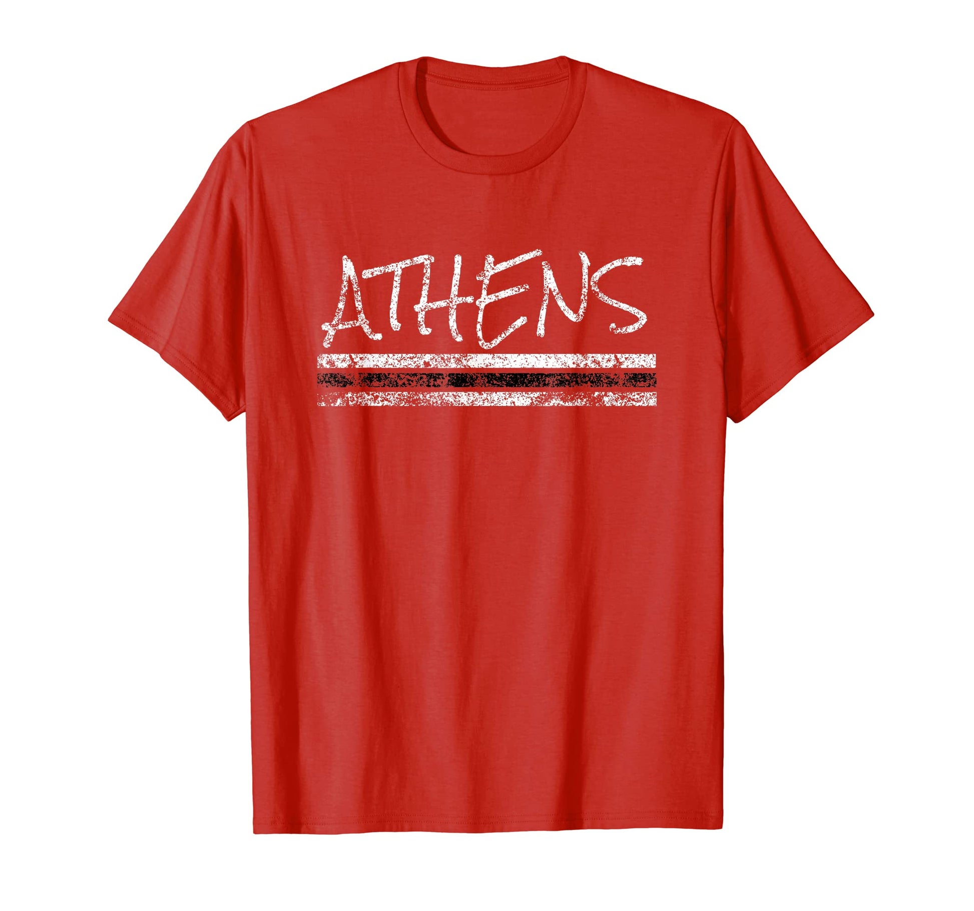 Athens Georgia Weathered Stripe T-Shirt - Streetwear Style for Adults - T-Shirt, Sweatshirt, Hoodie