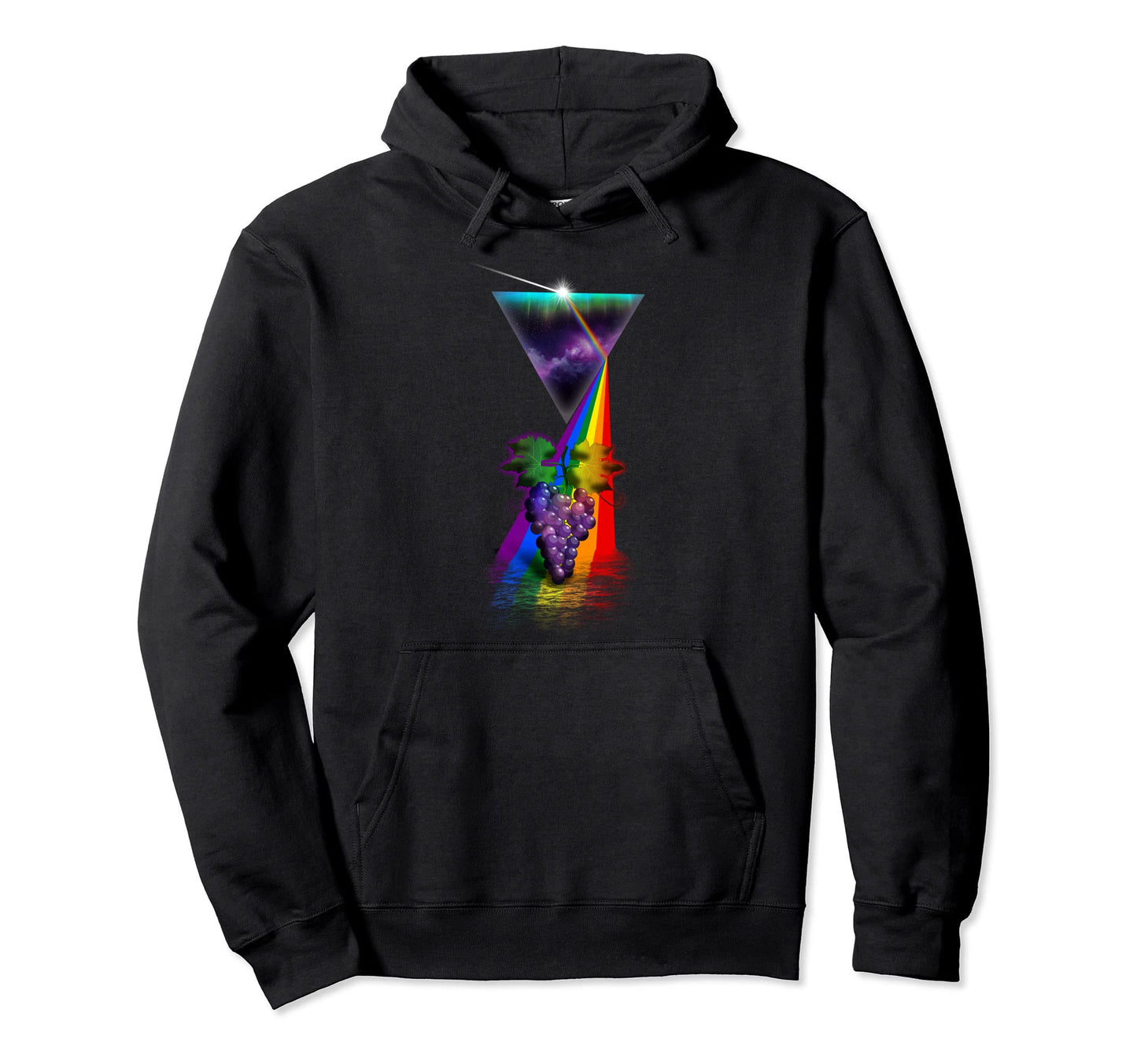 Prism Grapes Hoodie - Fun Novelty Design Men Women - T-Shirt, Sweatshirt, Hoodie