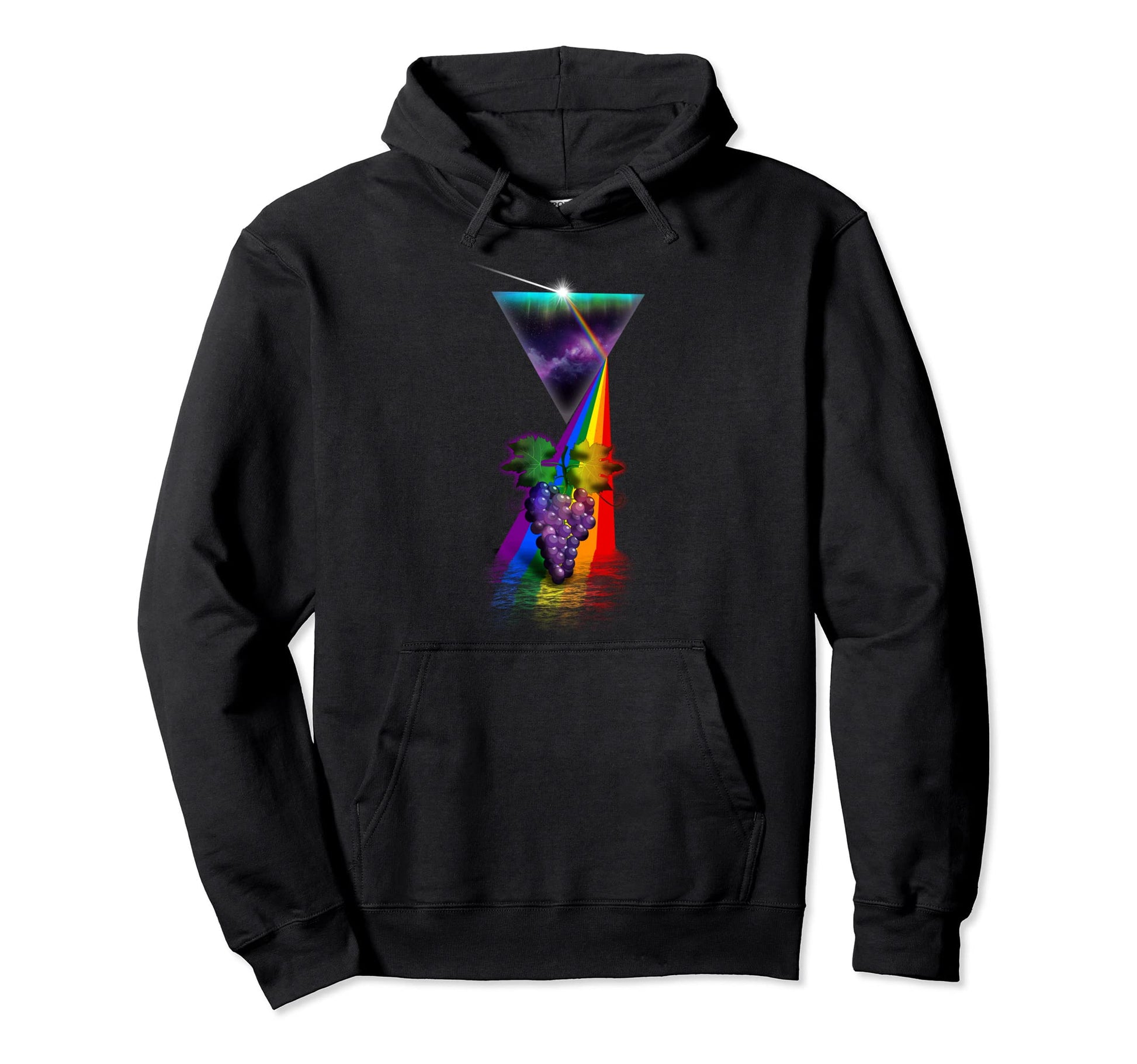 Prism Grapes Hoodie - Fun Novelty Design Men Women - T-Shirt, Sweatshirt, Hoodie
