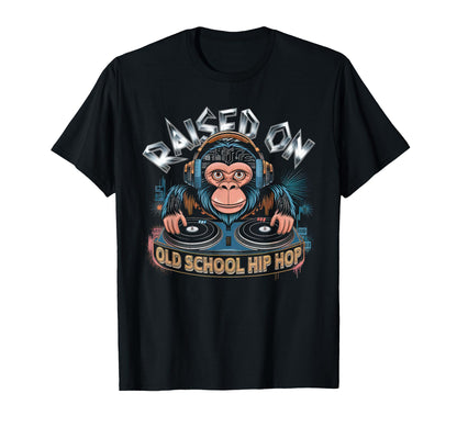 Raised Old School Graffiti Rap T-Shirt - Casual Everyday Wear for Adults - T-Shirt, Sweatshirt, Hoodie