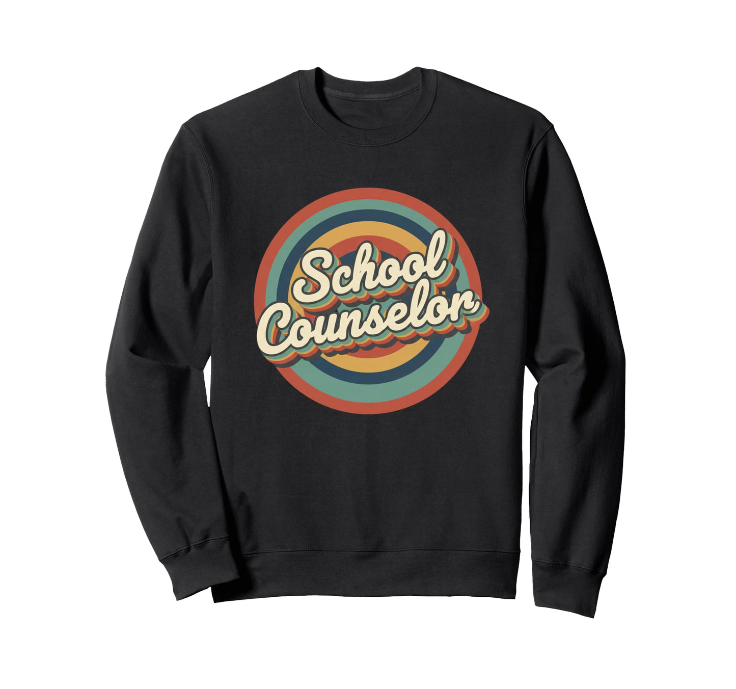 School Counselor Rainbow Teacher Sweatshirt - Aesthetic Graphic Men Women - T-Shirt, Sweatshirt, Hoodie