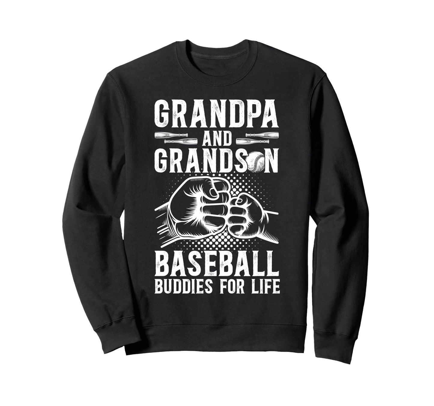 Baseball Grandpa And Grandson Baseball Sweatshirt - Novelty Apparel Unisex - T-Shirt, Sweatshirt, Hoodie