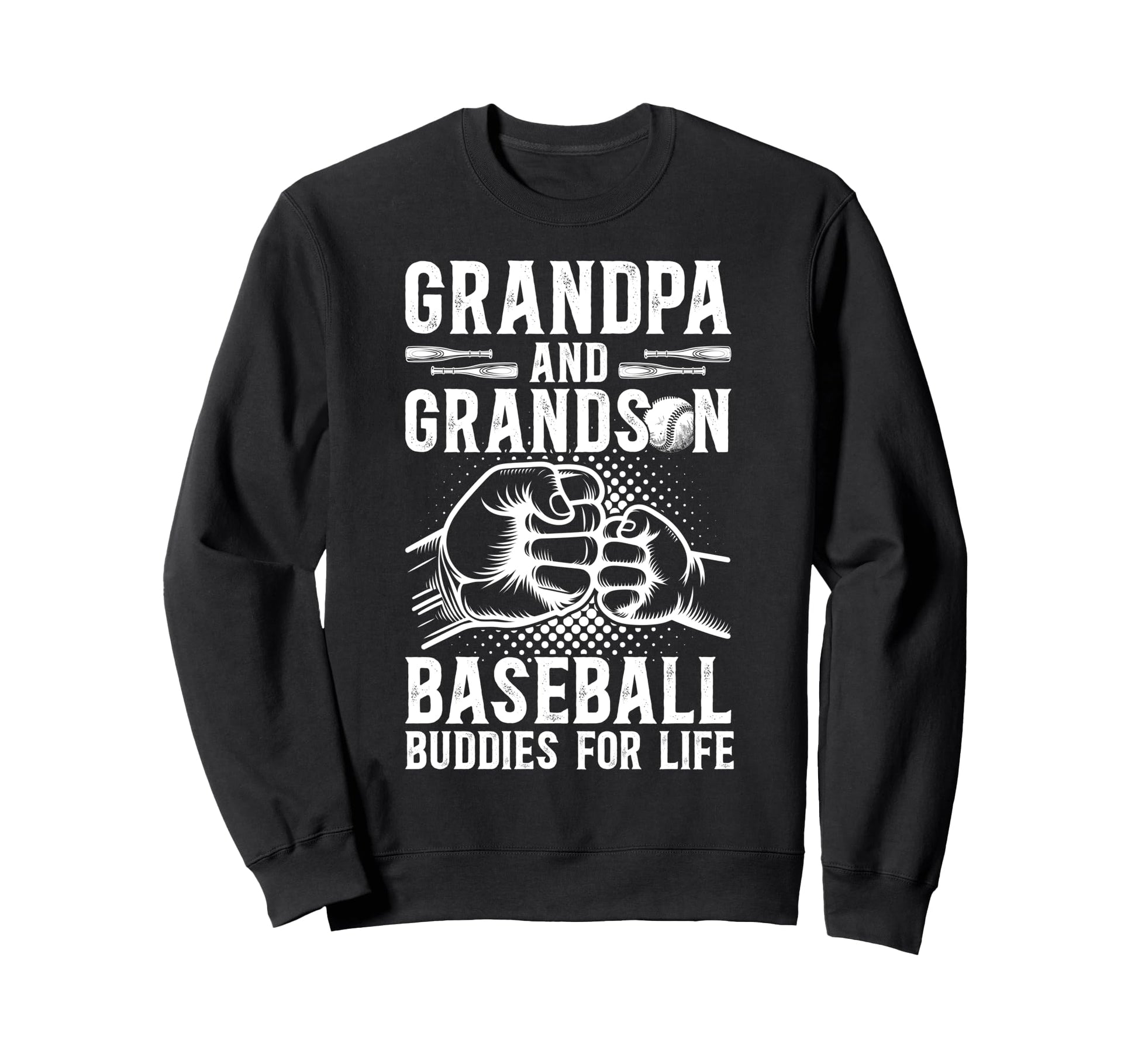Baseball Grandpa And Grandson Baseball Sweatshirt - Novelty Apparel Unisex - T-Shirt, Sweatshirt, Hoodie